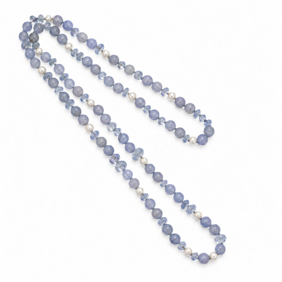 Strand Sapphire rondelle beads