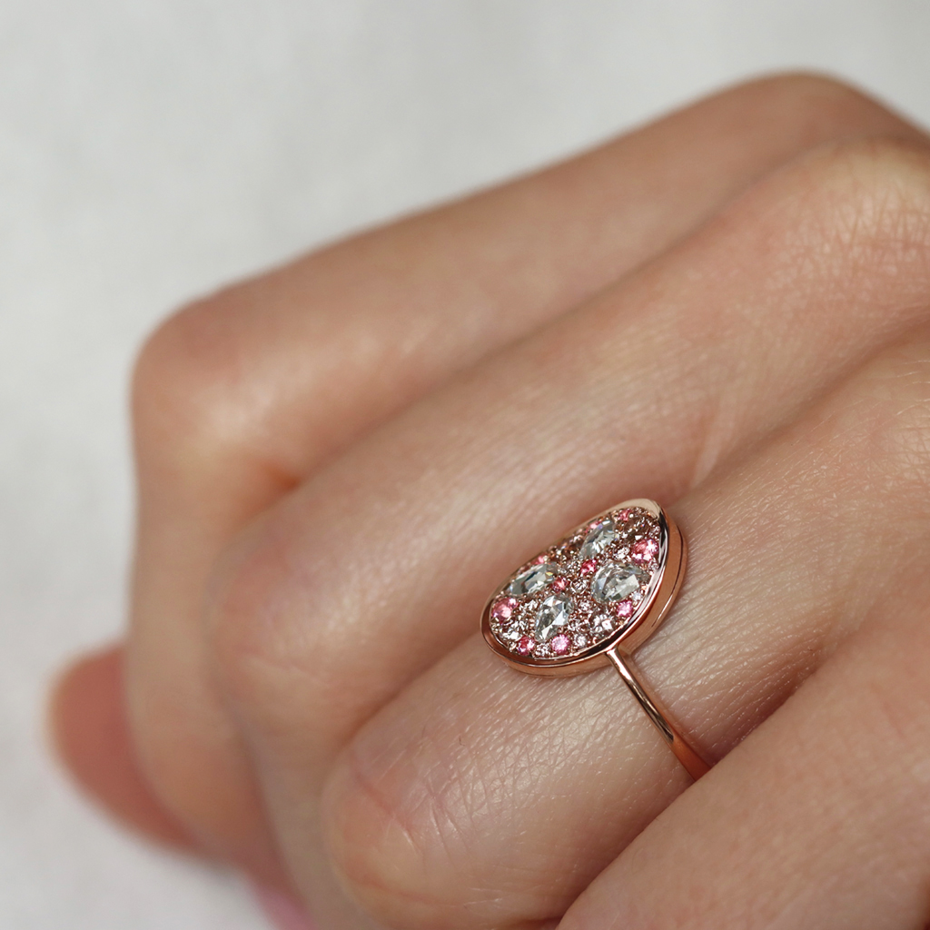 Effy 14K Rose Gold Pink Opal and Diamond Ring – effyjewelry.com