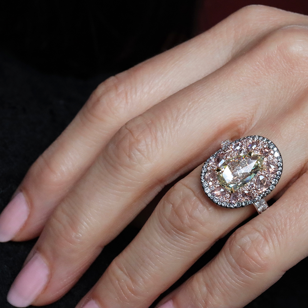 Modern Antique 14K Black Gold 3.0 Carat Pink Sapphire Solitaire Wedding Ring  R514-14KBGPS | Art Masters Jewelry