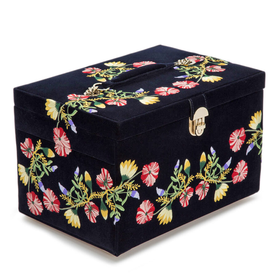 Zoe Large Jewellery Box Indigo