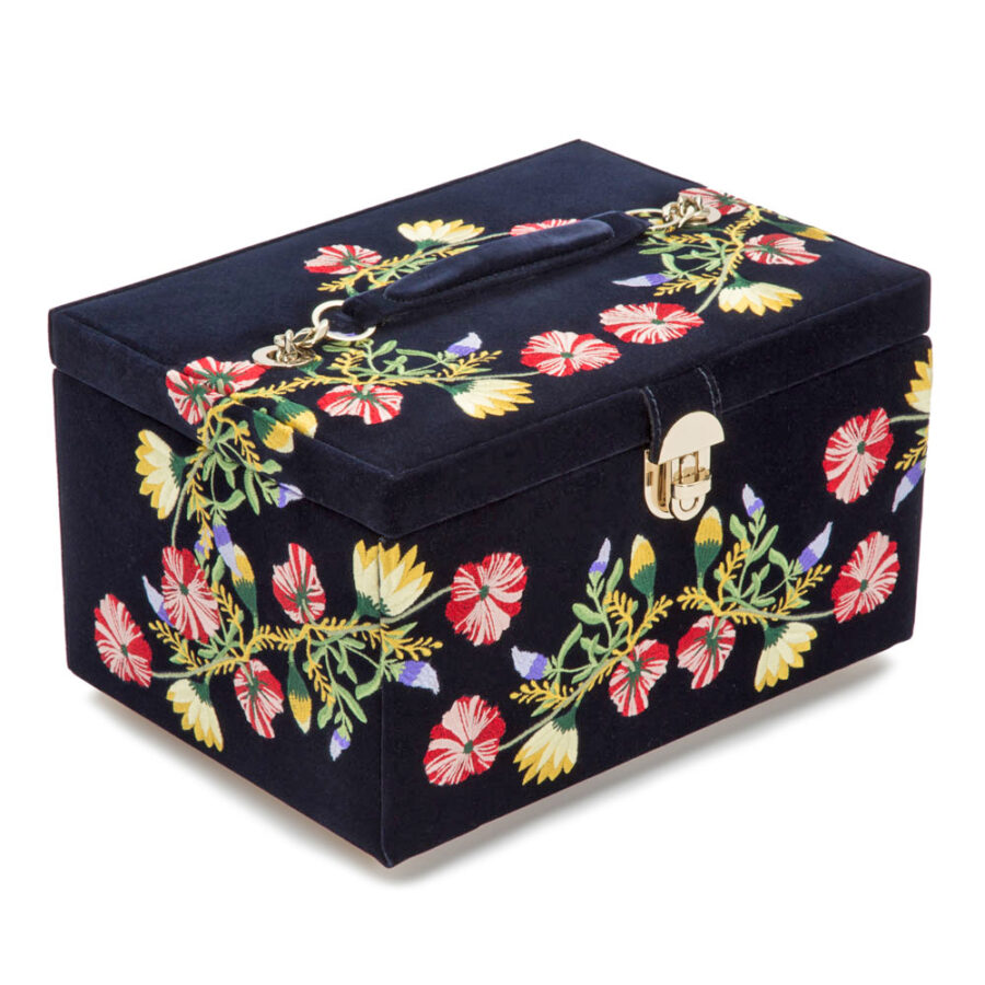 Zoe Medium Jewellery Box Indigo